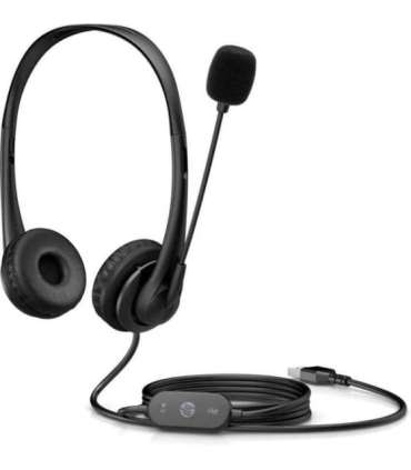 HP Stereo USB Headset G2 Wired Head-band Office/Call center Black