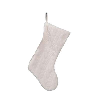 Jõulusokk FUN SWEET H53.3cm, valge