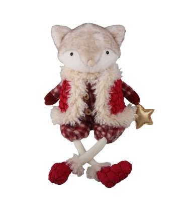 Dekoratsioon FAB HENRI H51cm, rebane, punane