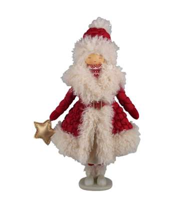 Dekoratsioon FAB MARIA H49cm, päkapikk, punane