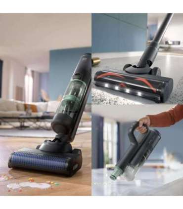 Philips 7000 series XW7263/11 stick vacuum/electric broom 2-in-1 stick vacuum Battery Dry&wet Bagless 0.45 L 160 W Black