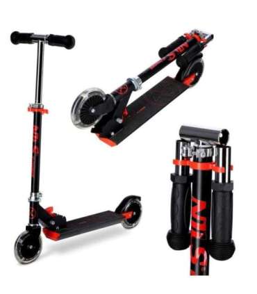 NILS Extreme HD120L чёрно-красный самокат