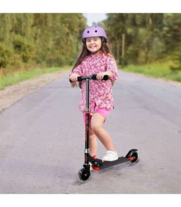 NILS Extreme HD120L чёрно-красный самокат