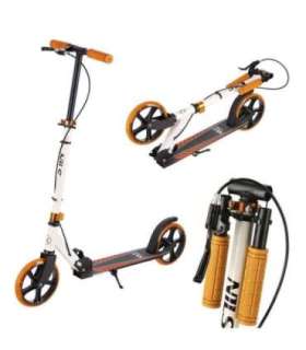 HM0107 бело-оранжевый самокат NILS EXTREME