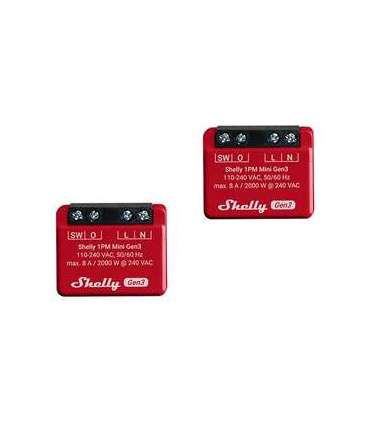 Set of 2 Shelly 1PM Mini Gen3 Controllers