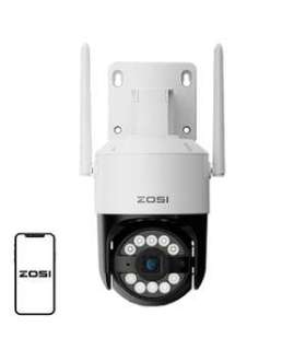 ZOSI C296 WiFi 8MP dual Pan Tilt IP66 outdoor camera + 32GB microSD card