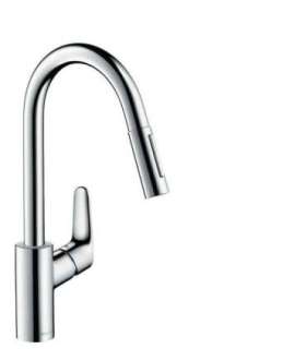 Hansgrohe Focus M41 Single lever kitchen mixer 240, pull-out spray, 2jet 31815000