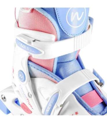 NJ1190 3-in-1 komplekt: inline/quad rulluisud, valge, suurus XS-S (30-33), Nils Fun