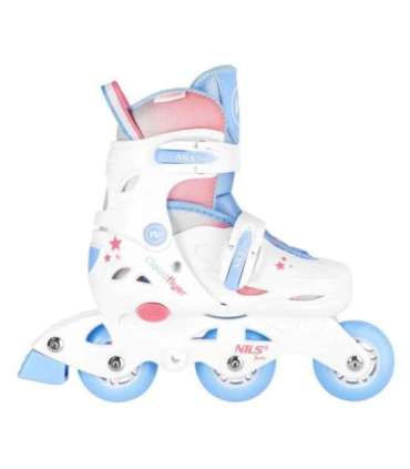 NJ1190 3-in-1 komplekt: inline/quad rulluisud, valge, suurus XS-S (30-33), Nils Fun