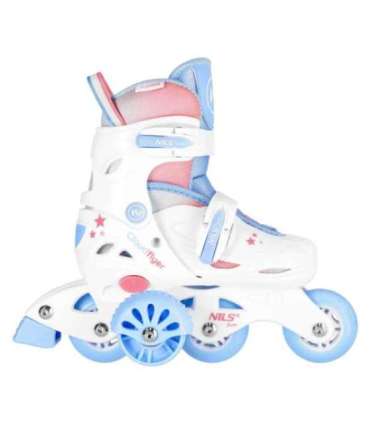 NJ1190 3-in-1 komplekt: inline/quad rulluisud, valge, suurus XS-S (30-33), Nils Fun