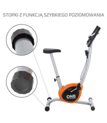 RW3011 СЕРЕБРИСТО-ОРАНЖЕВЫЙ ВЕЛОСИПЕД ДЛЯ УПРАЖНЕНИЙ ONE FITNESS