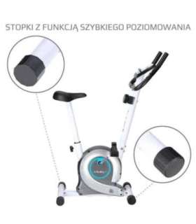 M8750 valge magnetiline statsionaarne jalgratas HMS