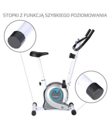M8750 белый магнитный стационарный велотренажёр HMS