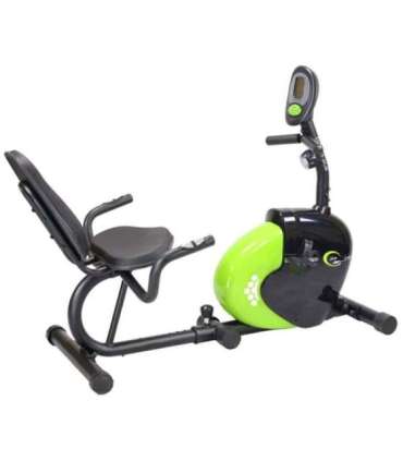 R9259 PLUS горизонтальный магнитный велотренажер HMS (черный - зеленый)