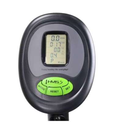 R9259 PLUS горизонтальный магнитный велотренажер HMS (черный - зеленый)