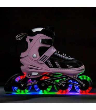 NA11230A PINK LED SIZE M(35-38) IN-LINE SKATES NILS EXTREME