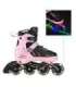 NA11230A PINK LED SIZE M(35-38) IN-LINE SKATES NILS EXTREME