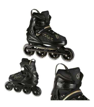 NA1128 черно-золотые, размер L (39-42) инлайн-ролики Nils Extreme