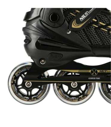 NA1128 черно-золотые, размер L (39-42) инлайн-ролики Nils Extreme