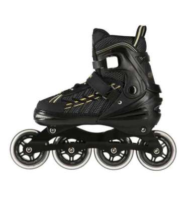 NA1128 чёрно-золотые инлайн-ролики размер XL (43-45) Nils Extreme