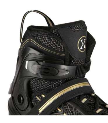 NA1128 чёрно-золотые инлайн-ролики размер XL (43-45) Nils Extreme