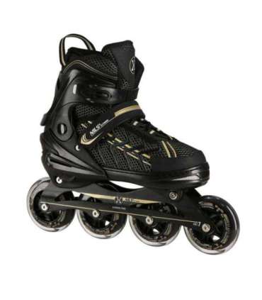 NA1128 чёрно-золотые инлайн-ролики размер XL (43-45) Nils Extreme