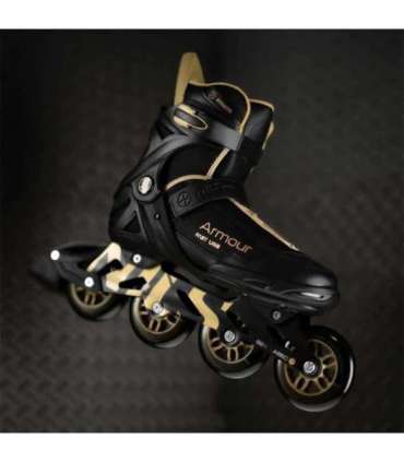 NA22151 INLINE SKATES ARMOUR BLACK GOLD SIZE 42  NILS EXTREME