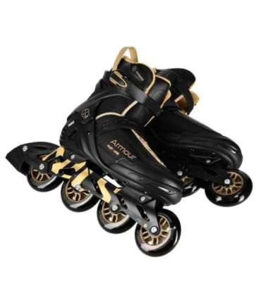 NA22151 INLINE SKATES ARMOUR BLACK GOLD SIZE 42  NILS EXTREME