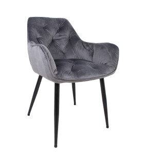 Стул BRITA, серый бархат