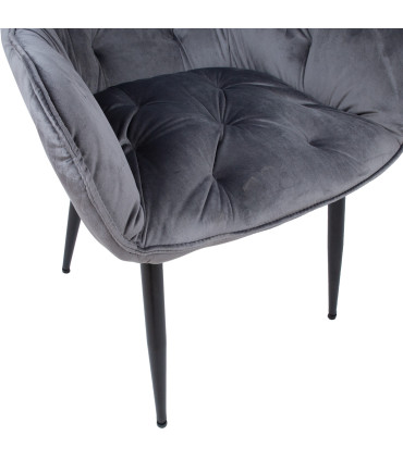 Стул BRITA, серый бархат