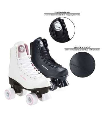 NQ8400S белые роликовые коньки, размер 40 — NILS EXTREME