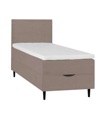 Kontinentaalvoodi LAARA 90x200cm, hall, 91x208xH119cm