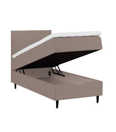 Kontinentaalvoodi LAARA 90x200cm, hall, 91x208xH119cm