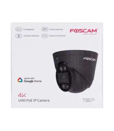 FOSCAM T8EP 8MP POE IP Camera Black