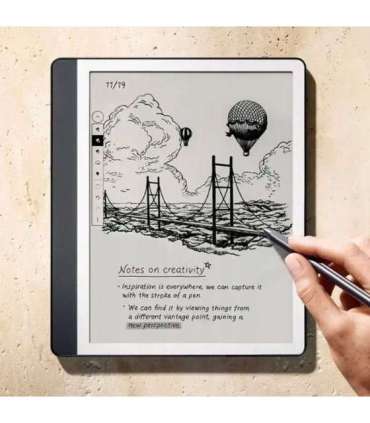 Ebook New Kindle Scribe - 2024 release 10.2" glare-free 64GB Wi-Fi (Without Lockscreen Ads) with Premium Pen Tungsten