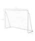 NT7788 2in1 SOCCER GOAL WITH NET AND TARGET PANEL NILS
