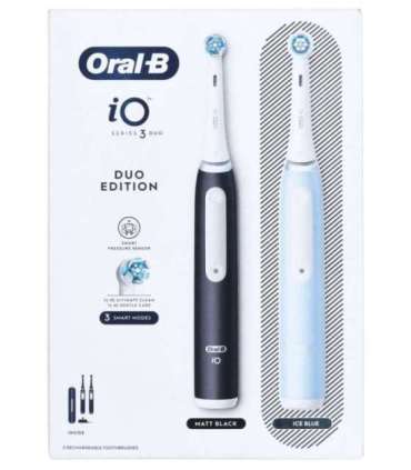 Braun Oral-B iO 3 electric toothbrush set DUO BLACK & BLUE