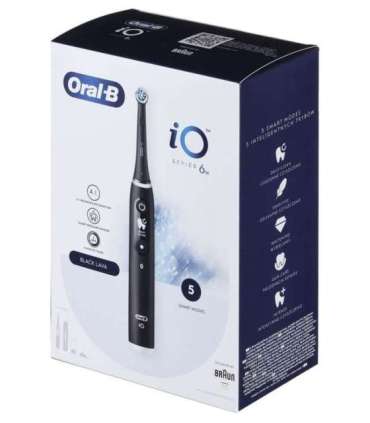 BRAUN ORAL-B ELECTRIC TOOL IO 6N BLACK ONYX black