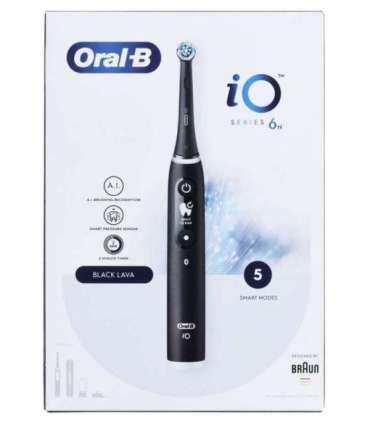 BRAUN ORAL-B ELECTRIC TOOL IO 6N BLACK ONYX black