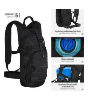 NC1732 BLACK BACKPACK NILS CAMP