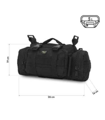 NC3907 puusakott must XL NILS CAMP