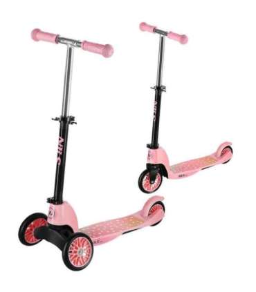 HLB202 2 IN 1 PINK SCOOTER NILS FUN