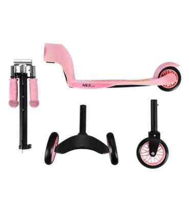 HLB202 2 IN 1 PINK SCOOTER NILS FUN