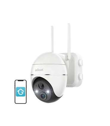 Wireless 3MP WiFi outdoor camera ieGeek ZS-GX1S white 5200mAh