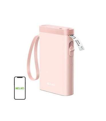 Nelko P21 thermal label printer (pink)