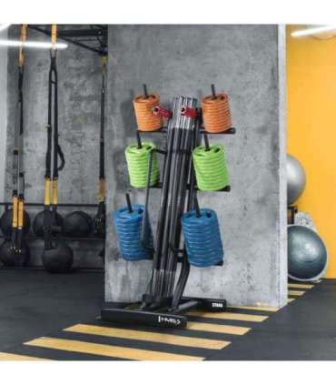 Treeningpump-komplekt SBP22 — 20 kg kang + STR40 riiul (HMS)