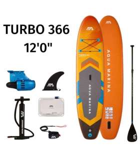 SUP board Aqua Marina TURBO with electric fin BLUEDRIVE S 366x84x15 cm AMGO-366PFS