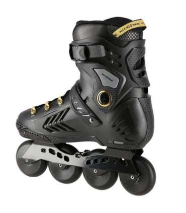 NA20002 BLACK-GOLD SIZE 39 SLALOM IN-LINE SKATES NILS EXTREME