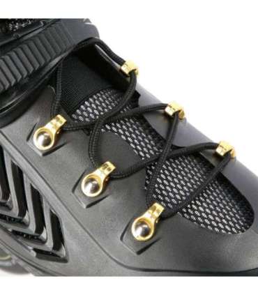 NA20002 BLACK-GOLD SIZE 39 SLALOM IN-LINE SKATES NILS EXTREME