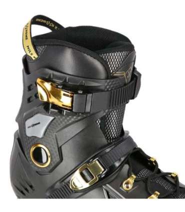 NA20002 BLACK-GOLD SIZE 41 SLALOM IN-LINE SKATES NILS EXTREME